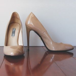 Prada Classic Stiletto Patent Leather Pumps